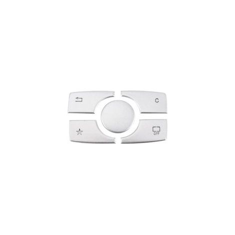 Adhesivos de aleación de aluminio para el embellecedor de los botones multimedia, aptos para Mercedes Benz ML GL clase 2015-2019. (1/4)