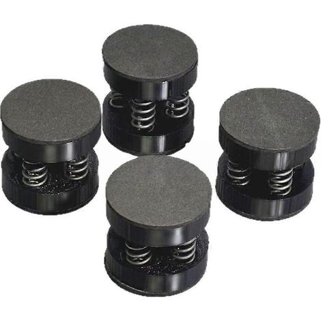 4 embouts amortisseurs HiFi en alliage d'aluminium avec ressort pour lecteurs CD audio, amplificateurs HiFi, enceintes et platines vinyles - JBMEDIA (1/4)