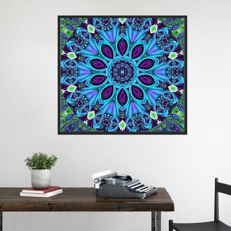 Kit de peinture diamant en cristal à motif floral tendance à faire soi-même, 2525cm (3) (1/5)