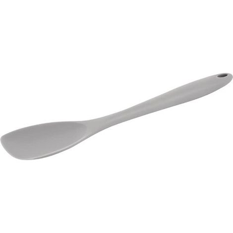 Cuchara resistente al calor - Cuchara de cocina - Para cocinar y hornear - Protege el revestimiento antiadherente - 1 unidad - Gris