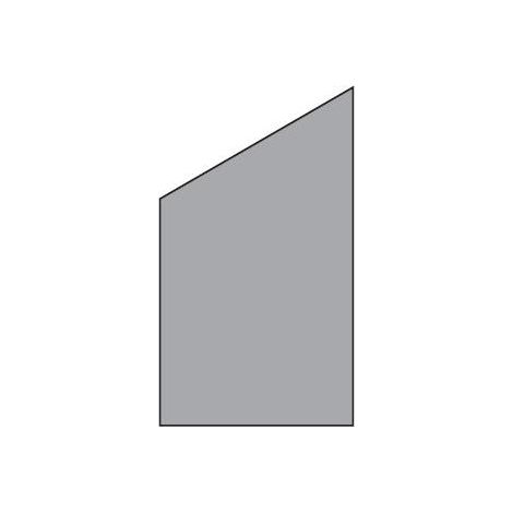 VETRO Glasscheibe ECKE links B 1030 x H 1200/1800 mm