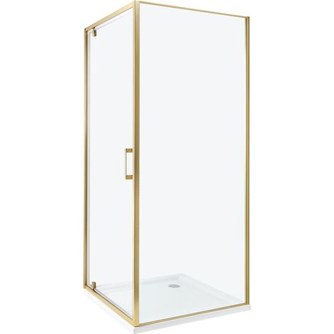 Duschkabine DARLI 80 x 80 x 185 cm Gold