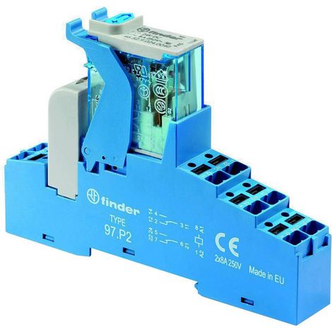 Finder 4C.P2.8.024.0060 Modulo porta logica con LED Tensione nom.: 24 V/AC Corrente di commut. max.: 8 A 2 scambi 1 pz.