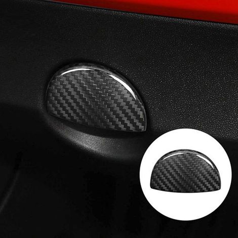 Handschuhfachdeckel aus Kohlefaser für die Beifahrerseite des Fiat 500 (1/5)