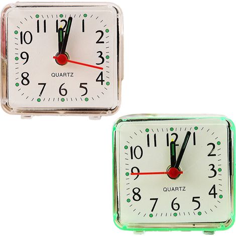 Horloge de mode deux pièces, mini-horloge, horloge électronique de chambre, réveil étudiant, type : style 1 