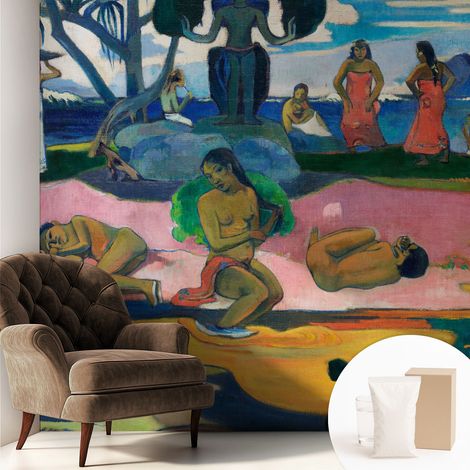 Papier peint intissé mural pour salon chambre à coucher tendance et originale - Colle incluse gratuite Repos tropical 250x250 cm (1/5)