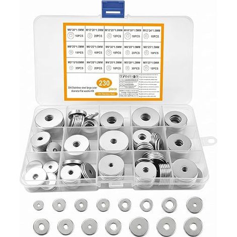 Stainless Steel Washers, Metal Flat Washers (1/5)