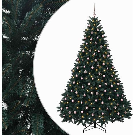 Künstlicher Weihnachtsbaum Dunkelgrün mit Kugeln 300 cm vidaXL (1/5)