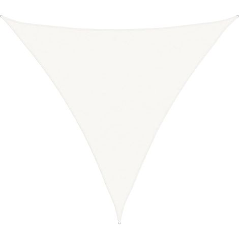 Voile d'ombrage 160 g/m² Blanc 6x6x6 m PEHD