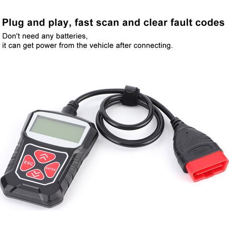 Herramienta de diagnóstico OBD2 para motores de automóviles: lector de códigos de error y escáner automotriz. (1/5)