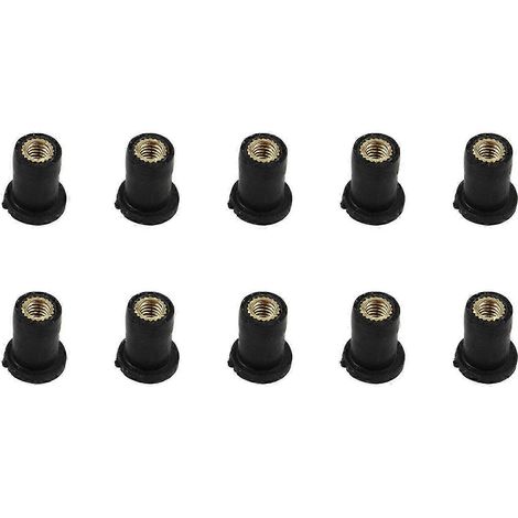 10 écrous à sertir en caoutchouc M4/M5/M6 pour pare-brise de moto (métrique)M4 (1/5)