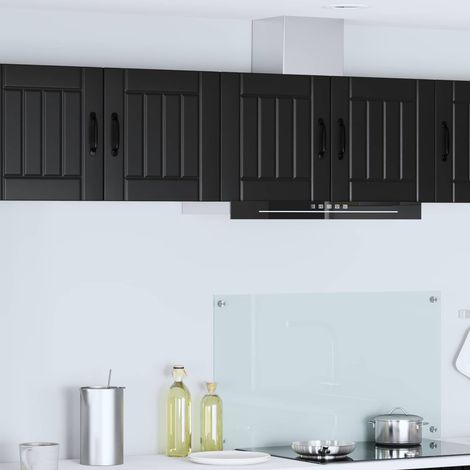 vidaXL Meuble mural LUCCA 2 pcs Noir 40 x 31 x 40 cm Bois d'ingénierie (1/5)