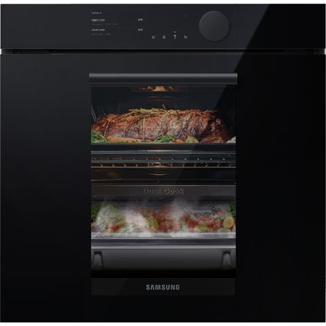 Samsung NV75T8549RK Forno ad incasso Dual Cook Infinite Line 75L A+ Vetro nero. Dimensione del forno: Media, Tipo di forno: Forno elettrico, Capacità interna forno totale: 75 L. Po... - NV75T8549RK/ET (1/5)