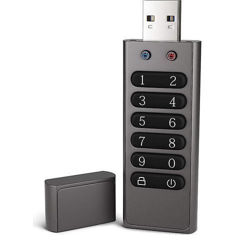 Clé USB sécurisée, clé USB cryptée de 32 Go avec mot de passe matériel et clavier. (1/5)