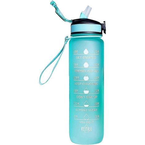 1000 ml Gratis Motivations-Fitnessbecher mit Zeitmarkierung, Farbverlauf, mattierte Outdoor-Wasserflasche-Style 11