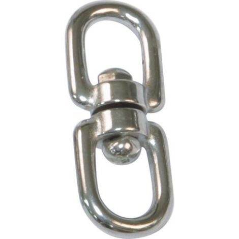 Manille Tournante - Ø3 8 X 50 Mm - Acier Inoxydable AISI 316 - Rotation 360° - 1 Pièce