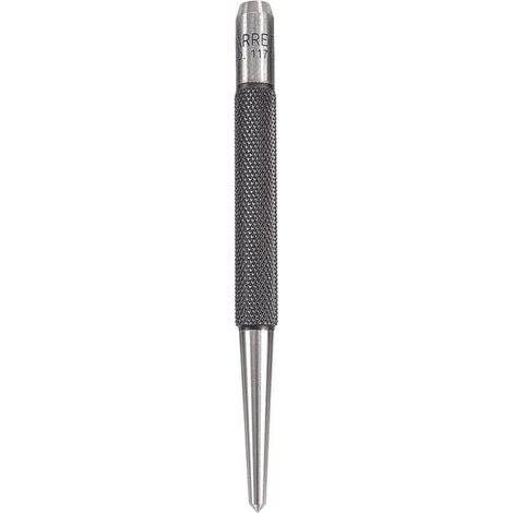 Starrett Punzone centrale 117C con gambo rotondo, lunghezza 10,2 cm, diametro punta conica 1/8" (1/4)