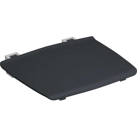 Gelco - Sedile doccia ribaltabile 325 x 325 mm, grigio scuro GS120G (1/4)