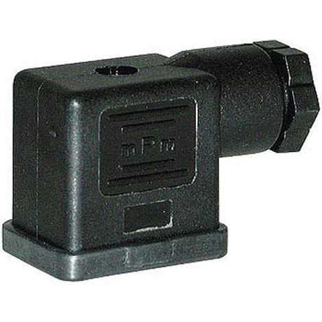 Ventilsteckverbinder 2+PE Buchse Baugröße B Schraubanschluss, Kabelabgang seitlich PG9x1,5 Klemmbereich 6,0mm - 8,0mm, Querschnitt 0,34mm² - 1,5mm² - 1 Stück
