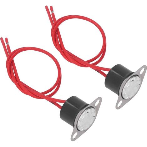 2 Thermostats Bimétalliques Étanches 10A 250V, Détecteur de Température Rapide 50℃, Régulateur Thermique (1/5)