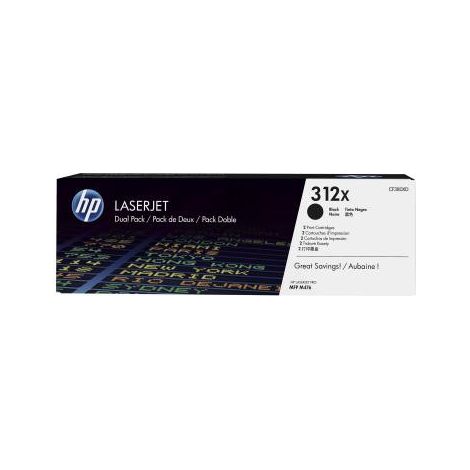 HP (CF380XD) No 312X HP312X HP 312X Dual Pack Black Schwarz Cartridge (CF380XD) (1/2)