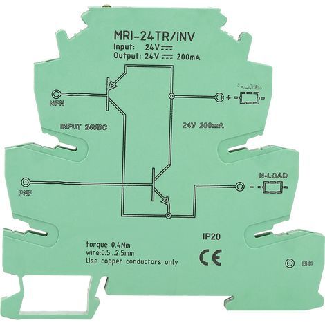 Convertisseur de signal NPN PNP MRI‑24TR pour capteurs PLC et modules de conversion de niveau d'E/S (1/5)