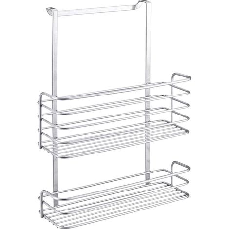 Cestello multiuso da antina a 2 piani 26x12x36 cm polytherm galileo - metaltex (1/5)