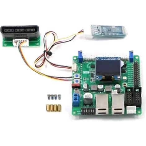 Compatible avec la carte de contrôle robotique C50C à moteur à balais, châssis de véhicule sans pilote ROS intégré pour la commande de transmission, quatre roues motrices sportives (1/5)