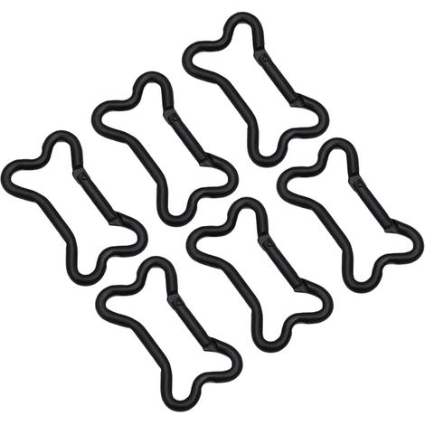 6 mousquetons pour bijoux animaux, aluminium doré, forme cœur, 50 x 29 mm, pour chiot ou chat (1/5)