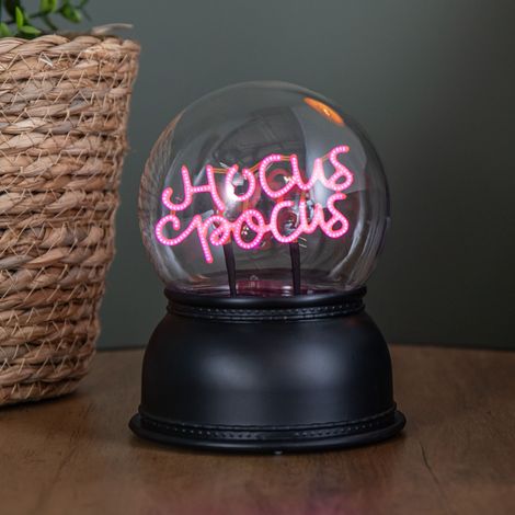 14cm Battery Operated Light up Hocus Pocus Halloween Globe with LEDs (1/5)
