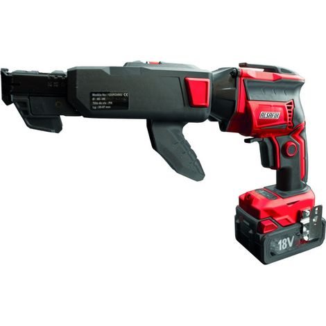 Visseuse plaque de plâtre Alsafix à batterie 18V Li-Ion 5Ah moteur brushless à 0-5000 tr/min