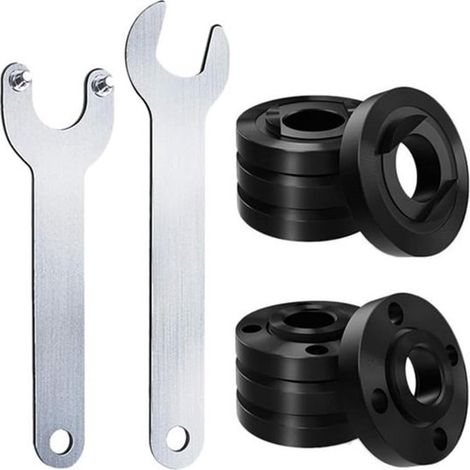 Tuerca de bloqueo de brida apta para amoladora angular,Llave ajustable,Herramienta apta para desmontar y montar amoladoras angulares (juego C) (1/5)