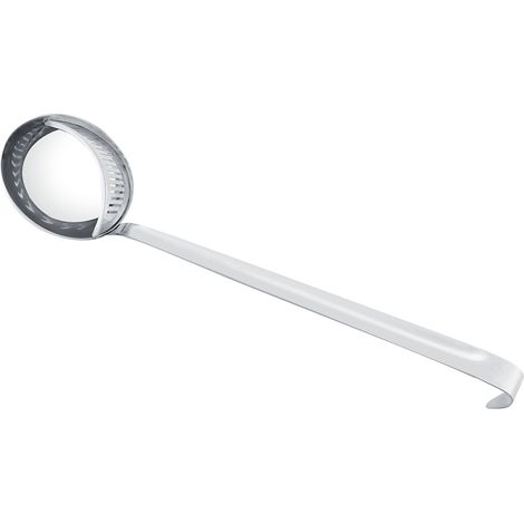 1 Louche,Acier inoxydable,Filtrage service soupe,Manche long extrémité coudée,Cuisine fondue chinoise (1/5)