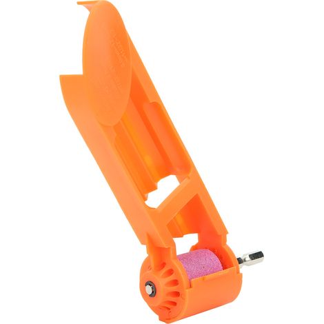 Affûteuse de forets portable à tige droite, hélicoïdale, outil d'affûtage électrique, orange (1/5)