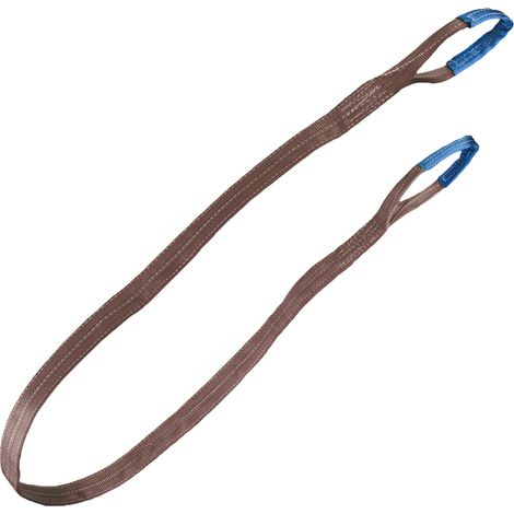 Gr .6 Meter HEBEBAND, WLL 6000 KG, braun braun lifting belt, WLL 6000 KG, brown (1/2)
