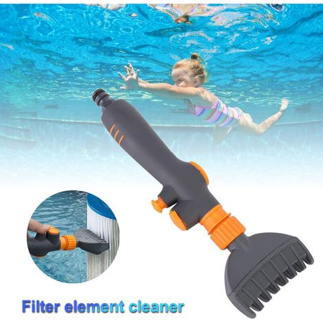 royaluxe -Brosse à main pour nettoy de filtre de piscine Cartouche de filtre pour piscine et spa() (1/5)