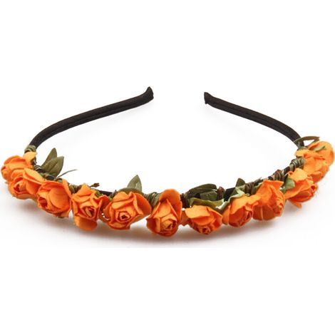 Couronne De Fleurs - Couronne Capillaire En Forme De Rose - Pour Mariage Fête Photo - 1 Pièce (1/5)