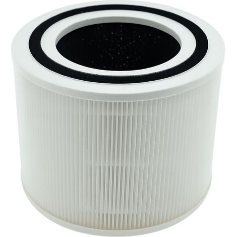 Filtro HEPA AllSpares H13 per purificatore d'aria adatto a Levoit Core 300S (Ø190x147mm)