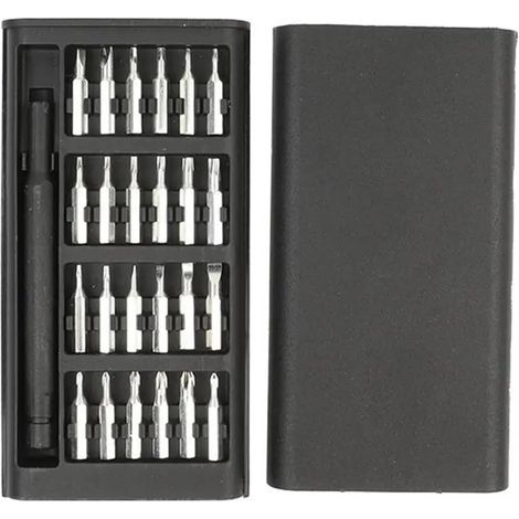 Schraubendreher-Set Präzisionsschraubendreher-Set Verstellbare Mini-Elektrowerkzeuge Kamera PC 25-in-1 Präzisionswerkzeug-Set (A)