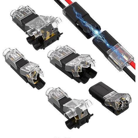Kit de 44 connecteurs de fils basse tension, connecteurs de fils à prise en I et à dérivation (1/5)