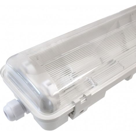 Réglette/Boitier étanche pour Tube T8 LED - Double - 1585mm - IP65 - NOVA - DeliTech®