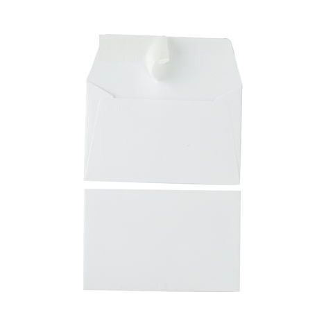 Enveloppe Pollen - Clairefontaine - 9x14 cm - 120g - Paquet de 20 - Blanc