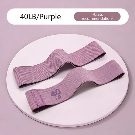 Bande de résistance (violette) pour fitness, yoga, Pilates et entraînement à domicile (1/5)