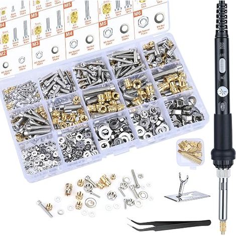 716 pièces Kit inserts filetés, pointes à souder m2/M3/M4/M5/M6 (1/5)