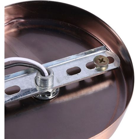 Moderne Decken-/Wandleuchte im Vintage-Stil, E27-Fassung, Rotbronze, 180° verstellbar