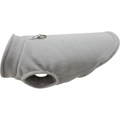 Pull Chaud en Polaire pour Chiens et Chats, Manteau d'Hiver pour Animaux de Petite et Moyenne Taille avec Anneau en D pour Laisse, Gris