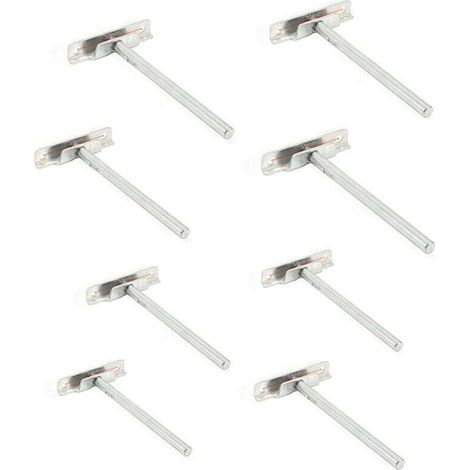 8 Pièces Fixation Étagères Murale Invisible - Diamètre 8mm- Supports Étagères Flottante (1/4)
