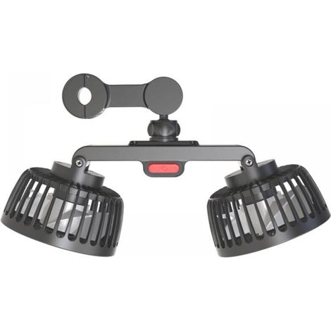 Autolüfter mit zwei Köpfen, USB-Kühlventilator, 3-stufiger Lüfter, starker Luftstrom. (1/3)