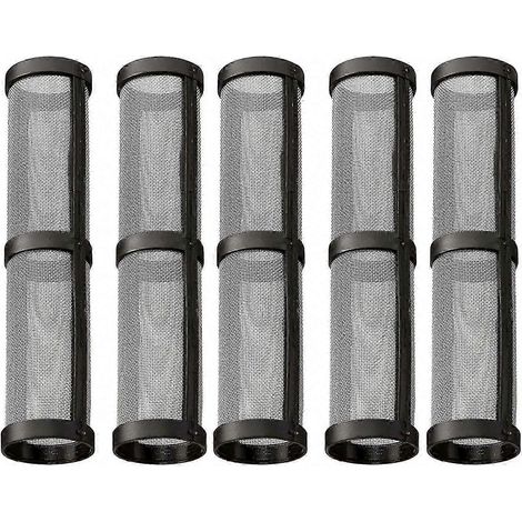 Filtre compatible Graco 246384 pour pulvérisateur de peinture sans air 390, 395, 490, 495 et 595 crépine de collecteur de pompe maille 60 lot de 5 (1/5)