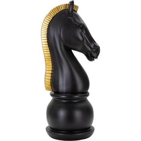 Figura decorativa Mauro Ferretti nero oro 50 cm